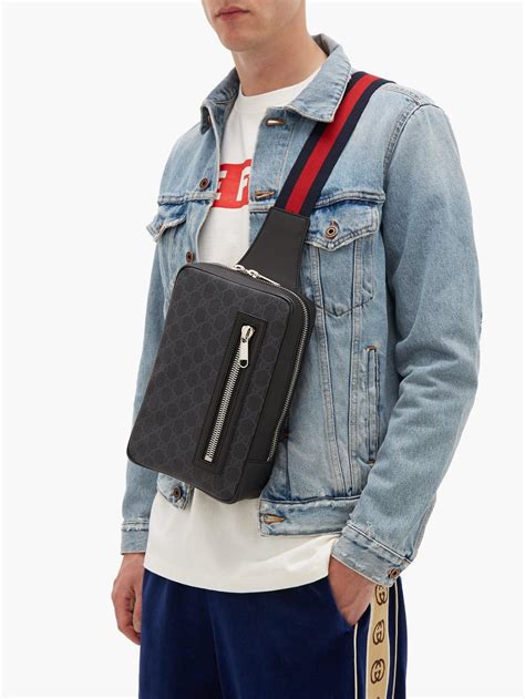 male gucci chest bag|genuine gucci crossbody bags.